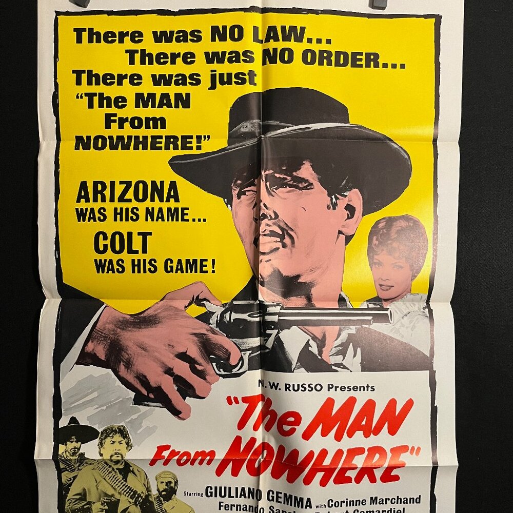 The Man From Nowhere 1968 One Sheet Movie Poster Arizona Colt Cowboy Western